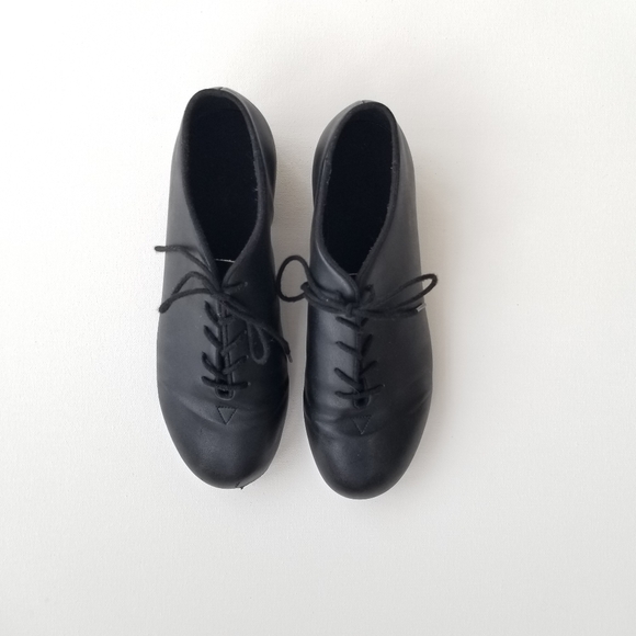 LEO Jazz Tap Dance Shoes Size 7.5M Black LS3312L - Picture 6 of 9